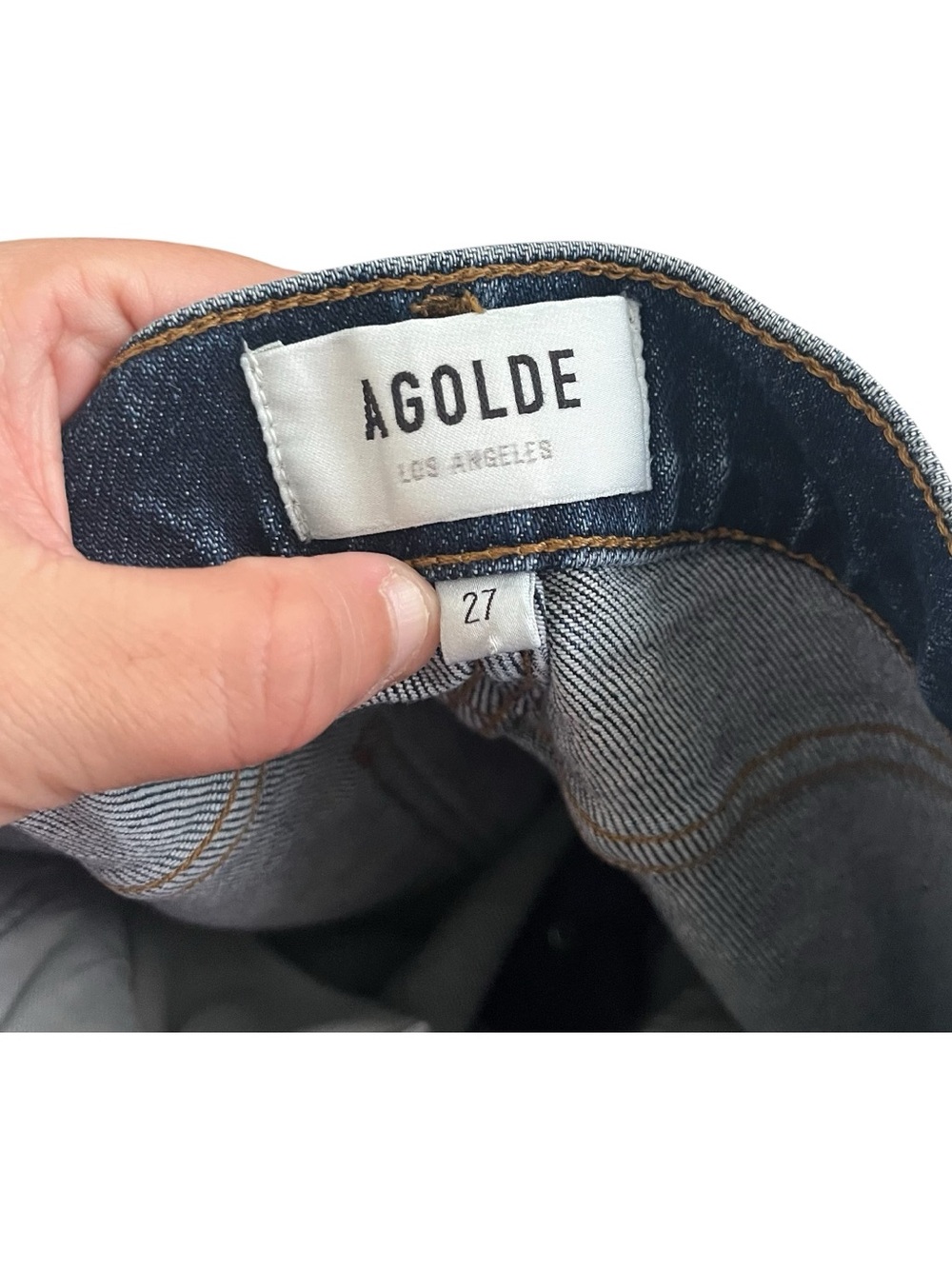 Agolde Denim Nico High Rise Slim Jeans in Cabana Size 27 - Picture 4 of 7